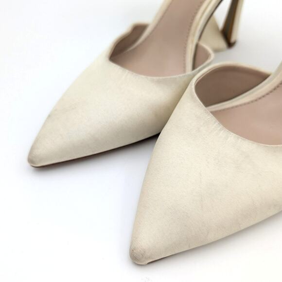 Sam Edelman Cream Heels with Bow Detail - Picture 12 of 14